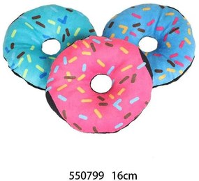 Λούτρινο παιχνίδι σκύλου Donut - 16cm - 12pcs - 550799