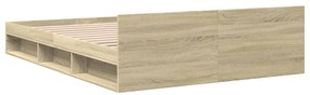 vidaXL Πλαίσιο Κρεβατιού με συρτάρια Sonoma Δρυς 120x190εκ. Επεξ. Ξύλο