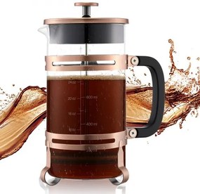 VEVOR French Press Coffee Maker 1L Borosilicate Glass Coffee Tea Press Copper