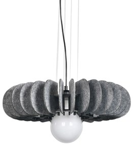 Φωτιστικό Οροφής Acoustic 4059 50x12cm 1xE27 Grey Inlight