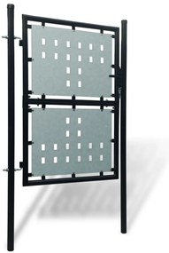vidaXL Πόρτα με Φράχτη Μαύρη Μονή Πόρτα 100 x 150 εκ.