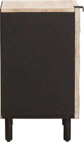 vidaXL Ντουλάπι Μπάνιου Λευκό 38 x 33 x 58 εκ. Στερεό ξύλο μάνγκο