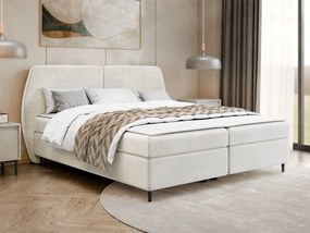 Επενδυμένο κρεβάτι Madryt-160 x 200-Εκρού
