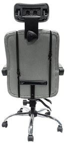 ΚΑΡΕΚΛΑ ΓΡΑΦΕΙΟΥ CRONER HM1196.02 ΓΚΡΙ MESH-ΜΕΤΑΛ.ΒΑΣΗ-NYLON ΣΚΕΛΕΤΟΣ 58x67x124Υεκ.