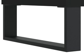 vidaXL Έπιπλο Δίσκων Μαύρο 121 x 38 x 48 εκ. από Επεξεργασμένο Ξύλο