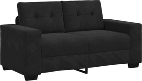 vidaXL Σετ Καναπέ 3 pcs Μαύρο 221 x 80 x 80 εκ Βελούδο