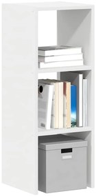 vidaXL Βιβλιοθήκη στοιβαζόμενη Λευκό 30x30x80 cm Ξύλινη κατασκευή