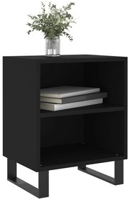 vidaXL Κομοδίνο Μαύρο 40 x 30 x 50 εκ. από Επεξεργασμένο Ξύλο