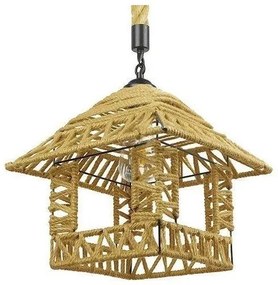 Κρεμαστό Φωτιστικό Οροφής Σχοινί Φ43 GloboStar SPIKY 01613-1613-Μπεζ 01613