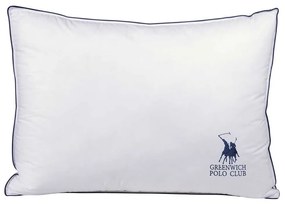 Μαξιλάρι Ύπνου 2344 White-Blue Greenwich Polo Club 50Χ70 Βαμβάκι-Μικροφίμπρα