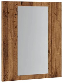 Έπιπλο Καθρέφτη Μπάνιου LED Παλαιό Ξύλο 40x12x45 εκ. Επεξ. Ξύλο - Καφέ