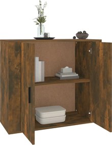 vidaXL Ντουλάπι Καπνιστή Δρυς 80x33x70 εκ. από Επεξεργασμένο Ξύλο
