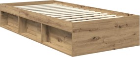 vidaXL Σκελετός Κρεβατιού Artisan Δρυς 90 x 200 cm