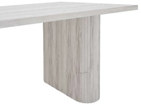 Τραπέζι Loozir pakoworld mdf σε απόχρωση λευκό μαρμάρου 180x90x75εκ