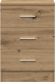 vidaXL Κομοδίνα 2 τεμ. τεχνίτης Δρυς 38x35x55 εκ. από Επεξεργ Ξύλο
