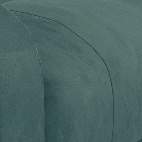vidaXL Πολυθρόνα Ανακλινόμενη Σκούρο Πράσινο Βελούδινη