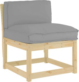 vidaXL Μαξιλάρι Γκρι 70 x 40 x 12 cm Ύφασμα Όξφορντ