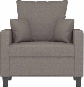 vidaXL Πολυθρόνα Taupe 60 εκ. Υφασμάτινη