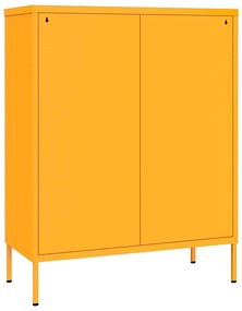 Συρταριέρα Μουσταρδί 80 x 35 x 101,5 εκ. από Ατσάλι - Κίτρινο