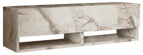 Tv unit Roscoe marble ivory melamine 100x31.5x29.6cm 100x31.5x29.5 εκ.