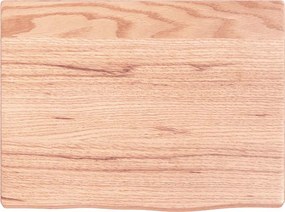 vidaXL Ράφι Τοίχου Ανοιχτό Καφέ 40x30x2 εκ. Επεξεργ. Μασίφ Ξύλο Δρυός