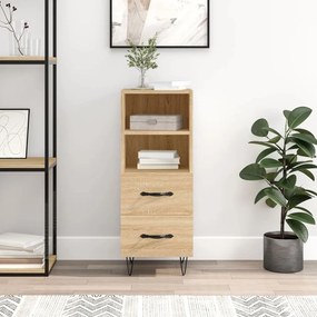 vidaXL Ντουλάπι Sonoma Δρυς 34,5x34x90 εκ. από Επεξεργασμένο Ξύλο