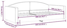 ΚΑΝΑΠΕΣ ΚΡΕΒΑΤΙ ΚΡΕΜ 100 X 200 ΕΚ. ΥΦΑΣΜΑΤΙΝΟΣ 354120