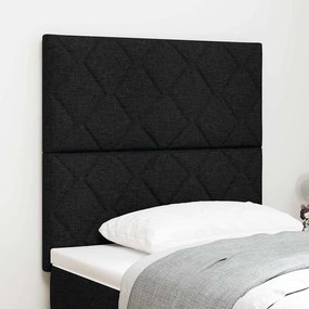 vidaXL Υφασμάτινο Κεφαλάρι Geometric με κεφαλάρι Μαύρο 100 cm ύφασμα