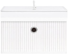 vidaXL Κουτιά Αποθήκευσης 4 τεμ. Λευκά από Μπαμπού