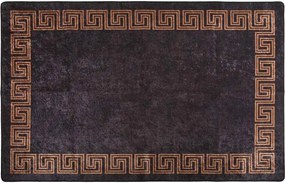 vidaXL Χαλί Πλενόμενο Μαύρο / Χρυσό 80 x 150 εκ.