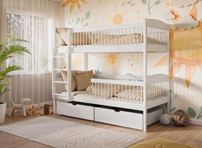 LUNA 90x200 grey bunk bed Lano Furniture