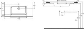 Bianco Ceramica Flat 36090 92x46 - Νιπτήρας μπάνιου