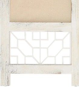vidaXL Διαχωριστικό Δωματίου με 5 Πάνελ Κρεμ 175 x 165 εκ. Υφασμάτινο