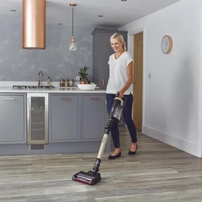 Σκούπα όρθια Shark Stratos True Pet Flexology IZ400EUT, 309W, 0.7L, 60 λεπτά αυτονομία, Clean Sense IQ, Pet Pro, LED, Powerfins, Dark Grey/Champagne