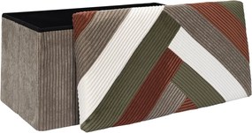 ΣΚΑΜΠΌ &amp; ΠΟΥΦ PATCHWORK FOLDING BENCH BOX SCOTT HD0551