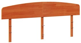 vidaXL Κεφαλάρι Καφέ Κεριού 200 εκ. από Μασίφ Ξύλο Πεύκου