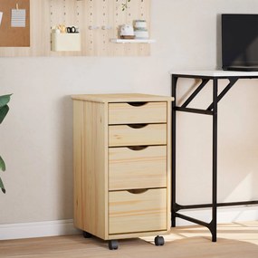 VidaXL Κινητό Ντουλάπι με Γραφείο MOSS 34 x 39 x 65,5 cm