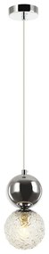 Φωτιστικό Οροφής Sylia 4239000 Chrome Viokef Metal, Glass