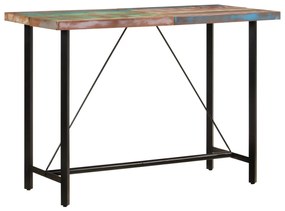Τραπέζι Μπαρ 150x70x107 εκ. Μασίφ Ανακυκλωμένο Ξύλο &amp; Σίδηρο