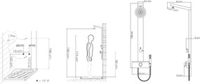 Dolce Vita Gemma Plus - Θερμομικτικη Στήλη ντουζ 2 εξοδων