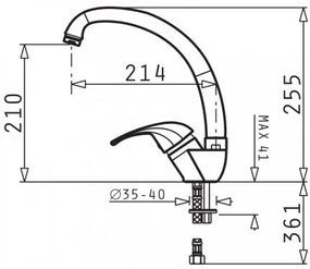 Μπαταρία κουζίνας Pyramis Mezzo-Carbon