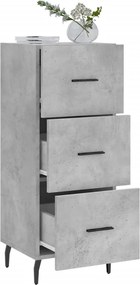 vidaXL Ντουλάπι Γκρι Σκυροδέματος 34,5x34x90 εκ. Επεξεργασμένο Ξύλο