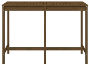 vidaXL Τραπέζι Κήπου Μελί 159,5x82,5x110 εκ. από Μασίφ Ξύλο Πεύκου