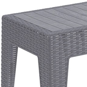Τραπέζι Cosmic  PP ανθρακί 55x40x43.5εκ