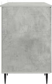 vidaXL Γραφείο Γκρι Σκυροδέματος 142,5 x 50 x 75 εκ.