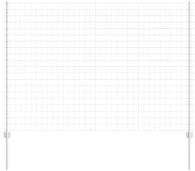 Τείχος και Πόστ Ασημί 1,6 x 10 m Ατσάλι