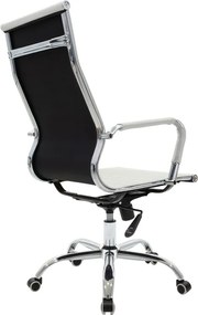 Καρέκλα γραφείου διευθυντή Valter pakoworld λευκό pu 55.5x58x108εκ