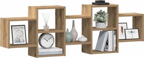 vidaXL Ράφι Τοίχου Αρτισιανή Δρυς 129x18x42 εκ. από Επεξεργασμένο Ξύλο