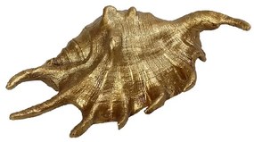 Διακοσμητικό Επιτραπέζιο Κοχύλι Polyresin Χρυσό ESPIEL 15x7,5x4,5εκ. MT2721K2