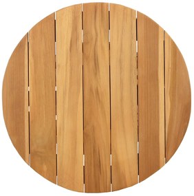 vidaXL Τραπέζι Κήπου Ø50x49.5 εκ. Μασίφ Ξύλο Teak